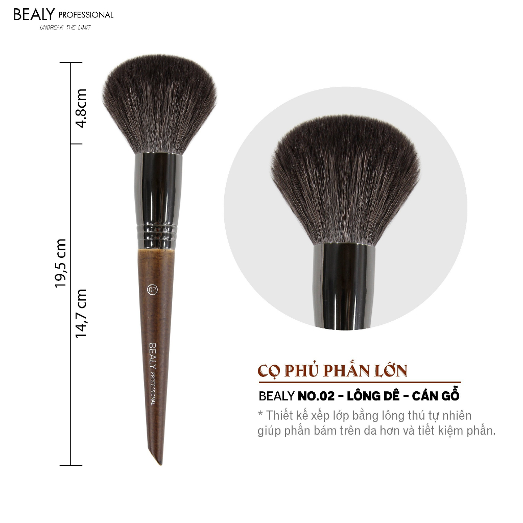 Cọ Phủ Phấn Lớn Bealy LT26C- NO.02