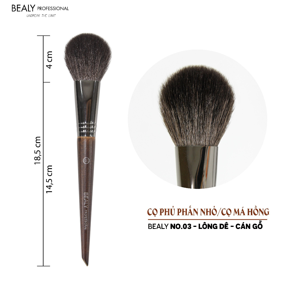 Cọ Phủ Phấn Nhỏ/ Má Hồng Bealy LT26C- NO.03