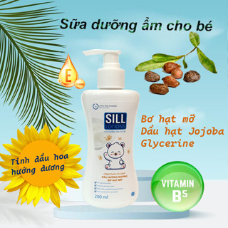 Sữa dưỡng ẩm dịu lành cho bé SILL LOTIONS tinh dâu hướng dương, bơ hạt mỡ giúp làm mềm da cấp ẩm và bảo vệ da cho bé