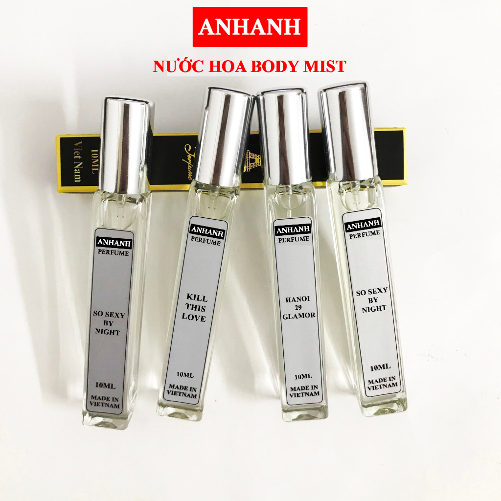 ✅ Tinh dầu Body Mist Nước Hoa Nữ ANHANH -  Xịt thơm body ngọt ngào, nhẹ nhàng, quyến rũ - lưu hương 3-5 tiếng