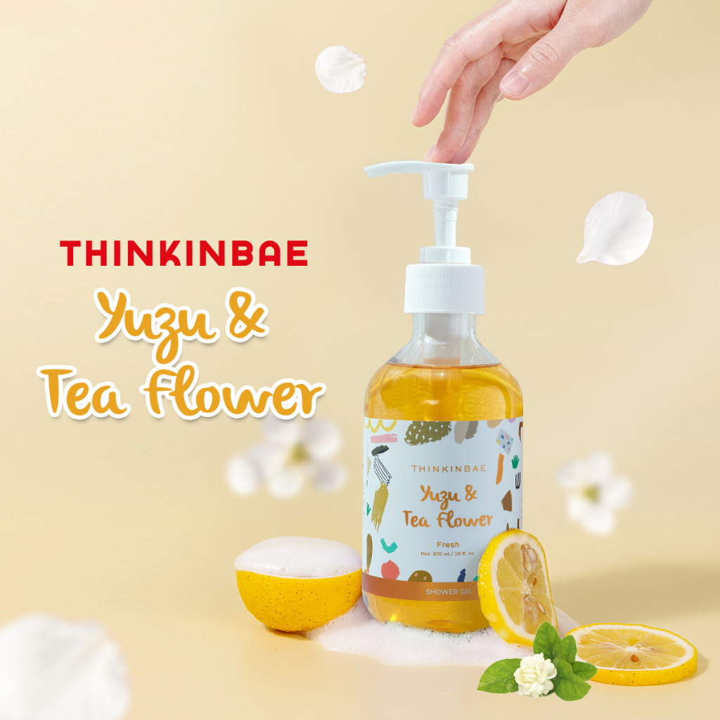 Sữa Tắm Dưỡng Ẩm THINKINBAE Hương Yuzu & Tea Flower 300ml
