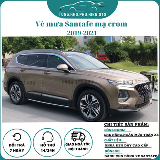 Vè che mưa mạ xe Santafe 2019- 2021, 2022, 2023,2024 ( 6 chi tiết)