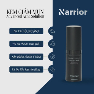 Kem Giảm mụn cấp tốc Narrior Advanced Acne Solution cho Nam giới - Quà tặng phái mạnh/Quà tặng cho bố/Quà tặng cho chồng