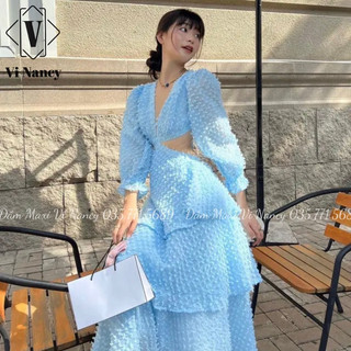 Đầm maxi khoét eo