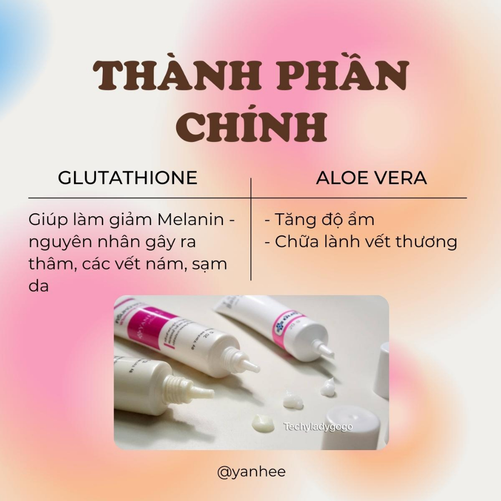 Kem trắng da Yanhee Whitening Cream giúp da trắng hồng, kích thích tái tạo da mới 20g