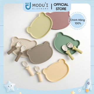 Nắp bát gấu ăn dặm cho bé chính hãng modu'i hàn quốc