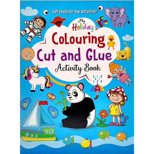 My Holiday: Colouring Cut And Glue