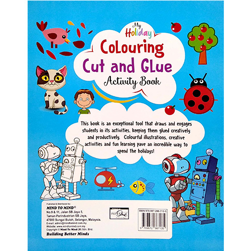 My Holiday: Colouring Cut And Glue