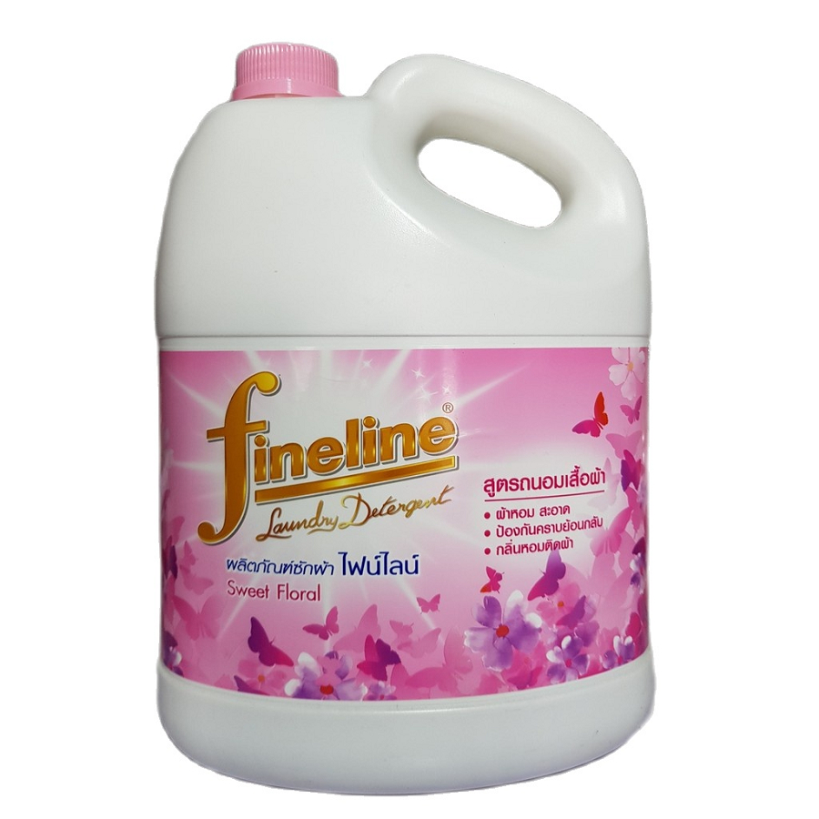 Nước Giặt Fineline Đậm Đặc Hương Nước Hoa Cao Cấp  Can 3000 ml..