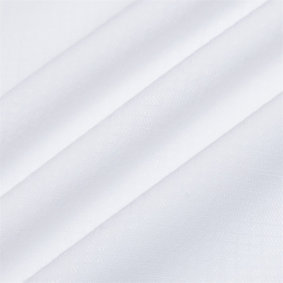 Áo sơ mi nam dài tay ARISTINO màu trắng dệt jacquard họa tiết đơn giản nhưng tinh tế, ấn tượng,  - ALS17403