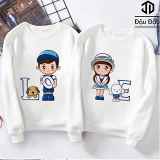 Áo Nỉ Thu Đông Unisex Đôi Sweater From Rộng Dùng Cho Nam Nữ