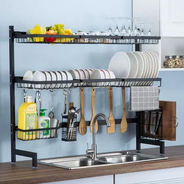 Kệ chạn bát đĩa đa năng, giá đựng bát, chất liệu bằng thép carbon không gỉ, sơn tĩnh điện, bảo hành 12 tháng