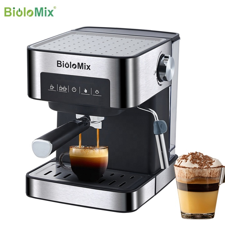 Máy pha cà phê Espresso CM6863 850W thương hiệu cao cấp BioloMix - BẢO HÀNH 2 NĂM