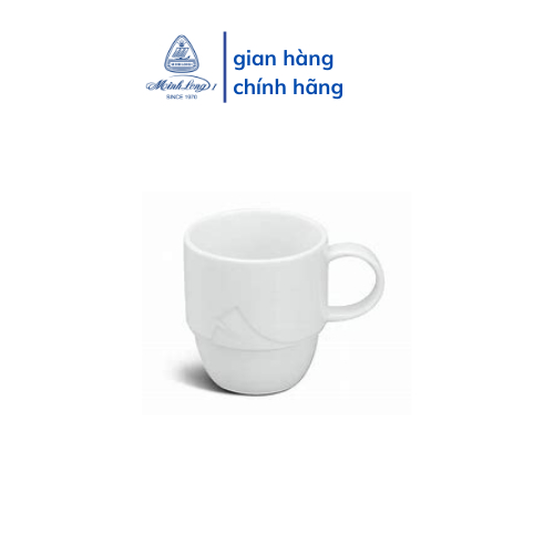 [GIÁ ƯU ĐÃI] Ca Trà Sứ Minh Long 0.25 L - Loa Kèn - Trắng Ngà