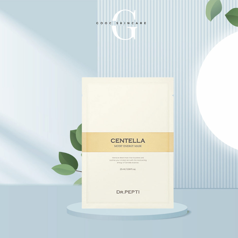 Mặt Nạ Cấp Ẩm Dr. Pepti Centella Moist Energy Mask Giúp Cấp Ẩm Và Trẻ Hóa Làn Da - Full Hộp
