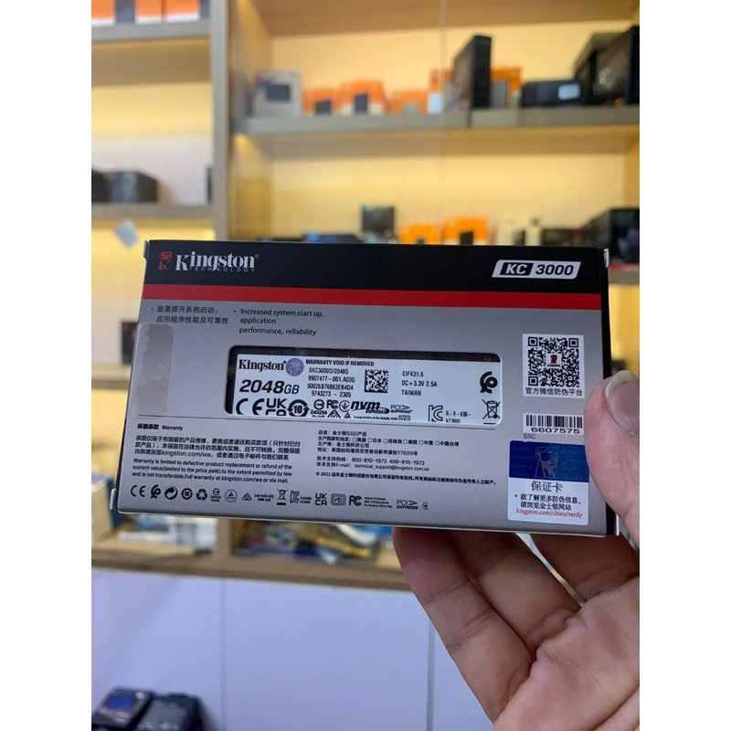 Ổ cứng SSD Kingston 512GB 1TB 2TB KC3000 M2 Nvme 2280 Gen4x4 - BH 60 tháng