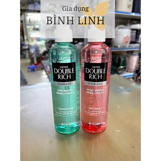 Gel Tạo Kiểu Double Rich Strong Giữ Nếp Uốn Tóc - Soft Giữ Nếp Tự Nhiên 250ml