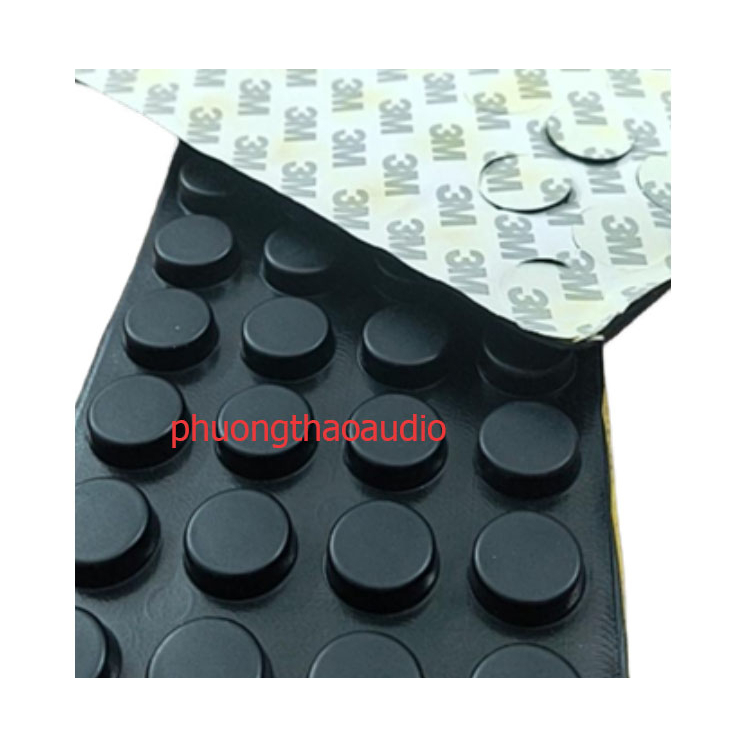 Chân dính cao su 3M kích thước 19mm dày 7mm Set 4 chiếc