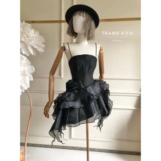 Đầm corset voan tầng