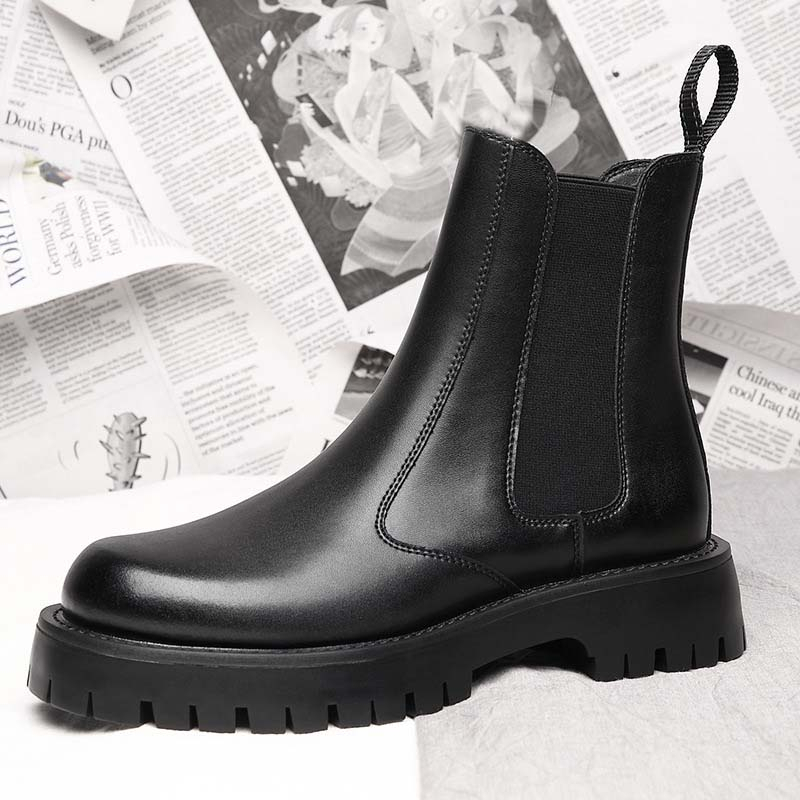 Giày Chunky Chelsea Boots Đế Tăng Chiều Cao SL1113 Bốt StarLord