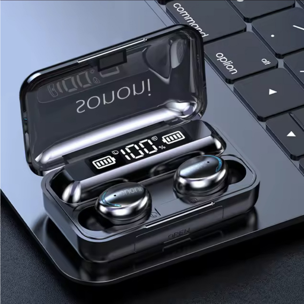 Tai nghe Bluetooth pin 12H mẫu mới nhất sononi . pin trâu kết nối 5.1 âm thanh vòm HD , màn hình led hiển thị đầy đủ pin