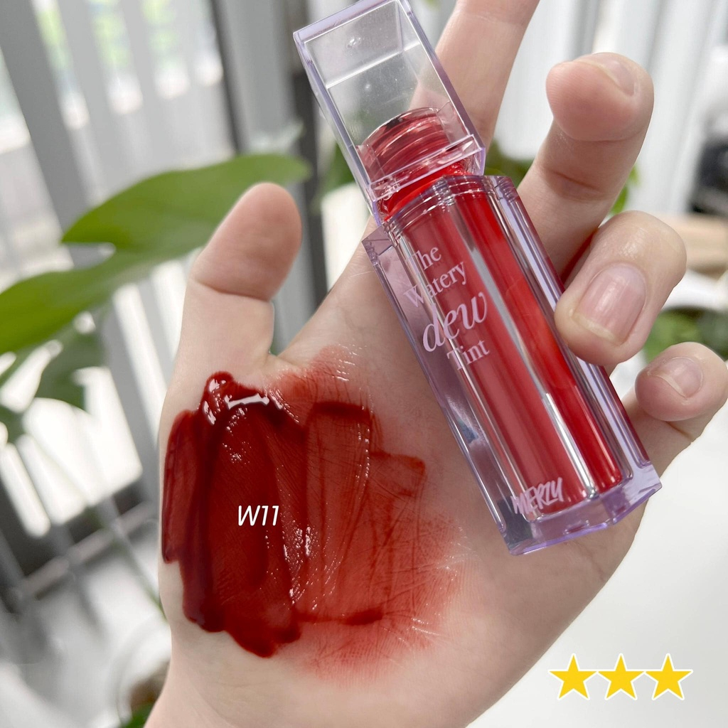 Son Tint Lì, Lâu Trôi Cho Đôi Môi Ẩm Mịn Merzy The Watery Dew Tint 4g