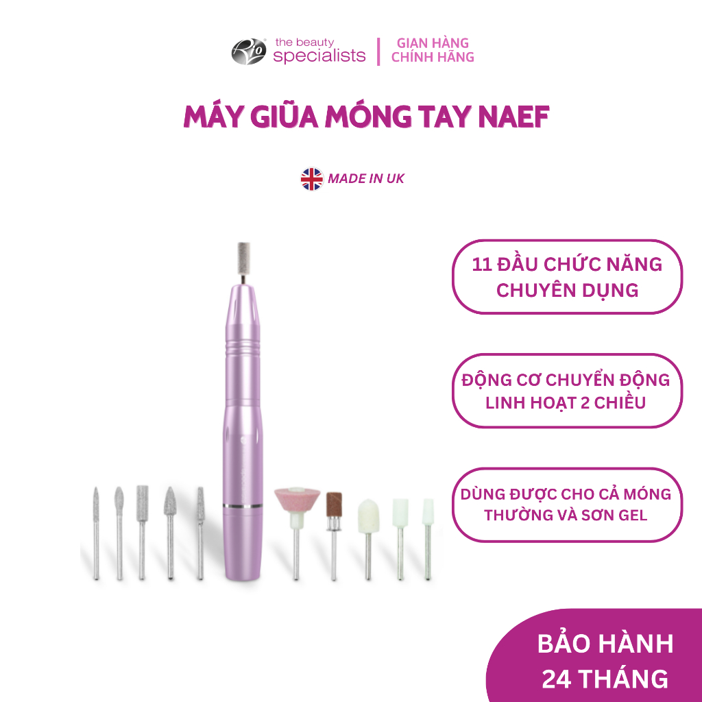 Bộ chăm sóc móng tay điện đa năng (11 đầu chuyên dụng) RIO NAEF