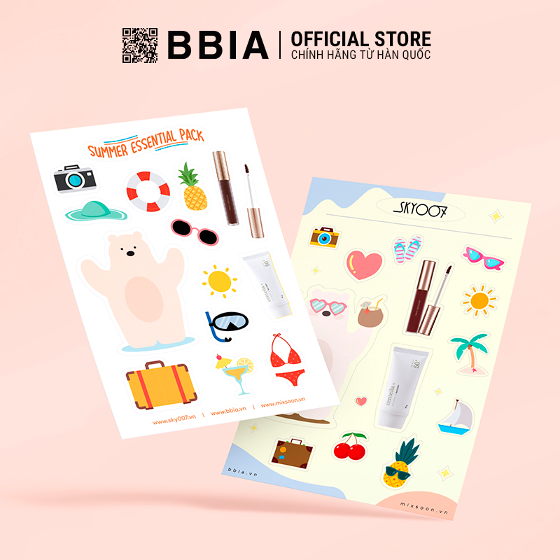 [HÀNG TẶNG KHÔNG BÁN] Sticker ĐỘC QUYỀN Bbia Official Store