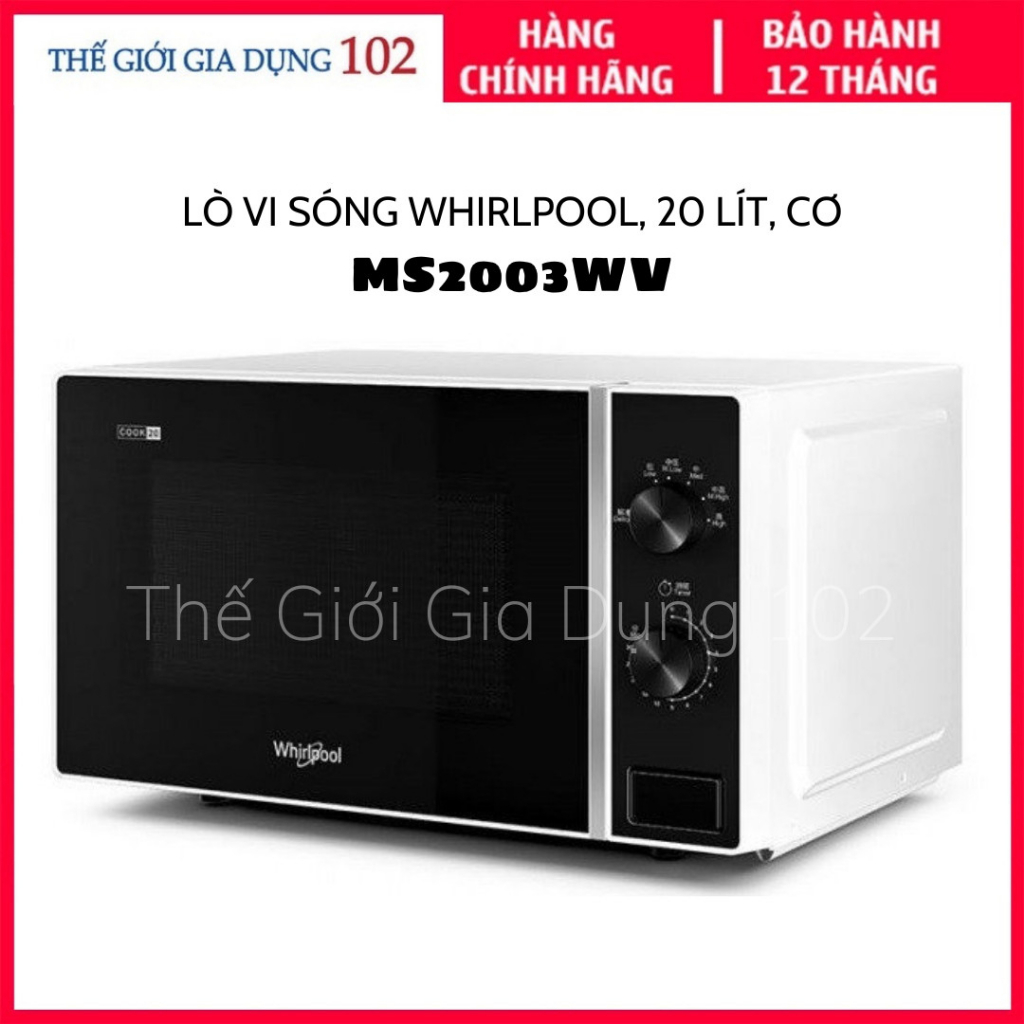 Lò vi sóng Whirlpool, 20 lít, Hàng chính hãng, Bảo hành 24 tháng.