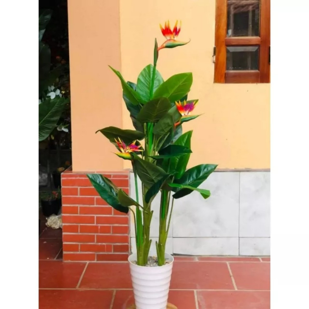 Cây giả cây thiên điểu 1met5 trang trí nhà cửa