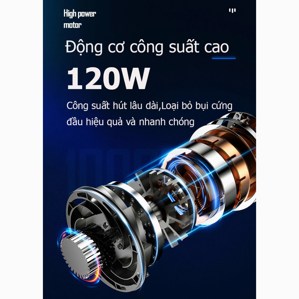 Máy hút bụi cầm tay đa năng 4 IN 1, ba phần tử lọc，Hút lớn 10000Pa,máy hút bụi oto, hút bụi gia đình công suất l