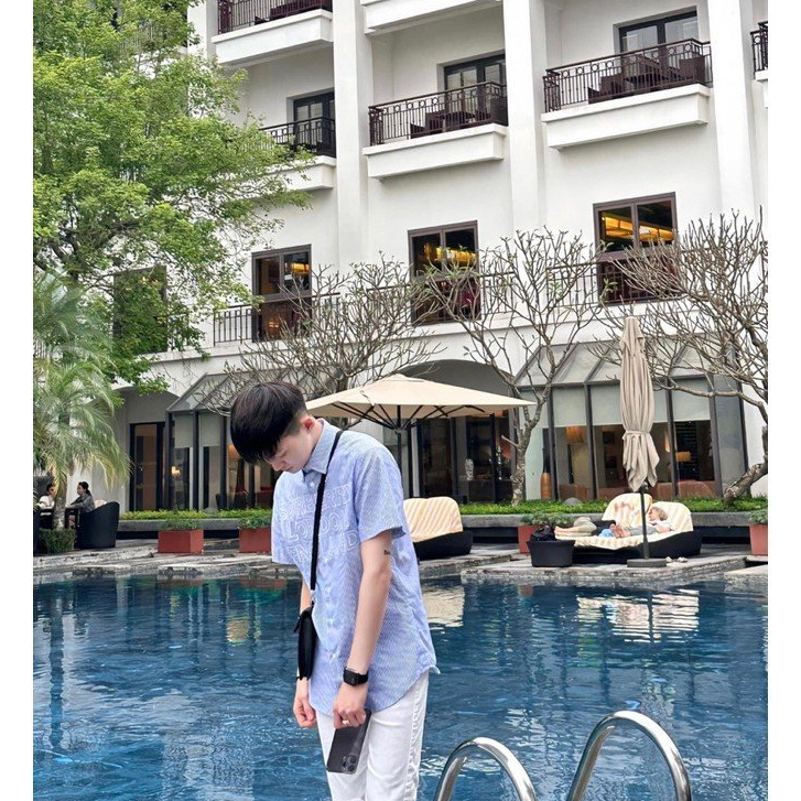 Áo Sơ Mi BURBERRY LONDON ENGLAND Ngắn Tay Cao Cấp