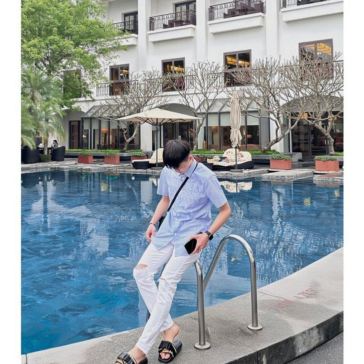 Áo Sơ Mi BURBERRY LONDON ENGLAND Ngắn Tay Cao Cấp | BigBuy360 - bigbuy360.vn