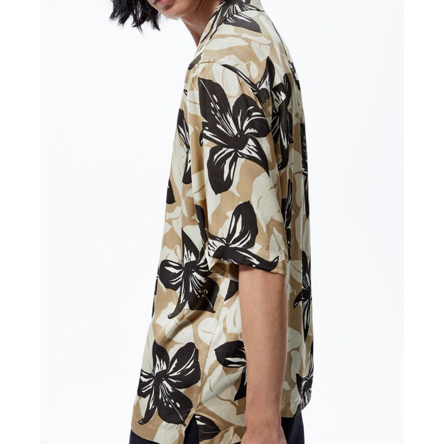 Áo sơ mi ngắn tay Zara authentic PRINTED size M