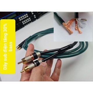 Dây sub điện cao cấp. dây loa súp diy | dây tín hiệu sub điện | sd01 - dây canon cái ra 2 av hiệu audio phile
