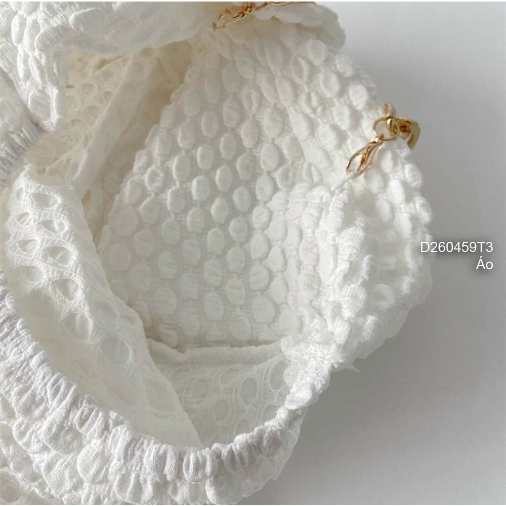 Áo croptop dây xích choàng cổ có cúp ngực
