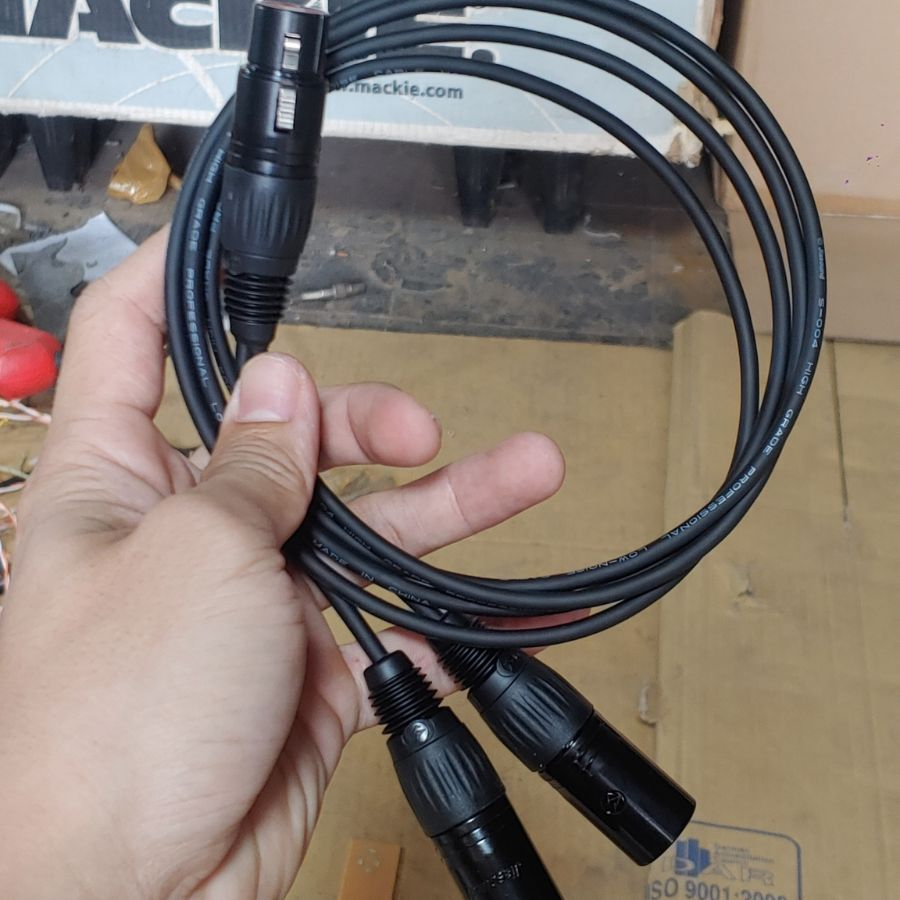 Dây Canon Cái Ra 2 Đầu Canon Đực, giá 1 dây