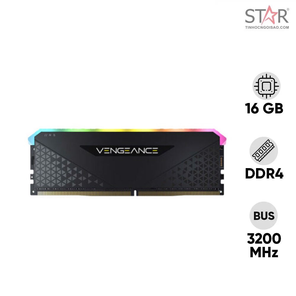 Ram DDR4 Corsair 16GB 3200Mhz Vengeance RGB RS  CMG16X4M2E3200C16