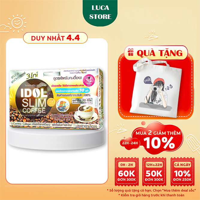 Cà Phê Giảm Cân Idol Slim Coffee Cafe Giảm Cân Cấp Tốc Thái Lan