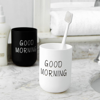 Cốc Nhựa In Hình Good Morning, Cốc Nhựa Uống Nước Đánh Răng Chất Lượng Cao Đa Năng Tiện Lợi Xinh Xắn 88378 Bảo Nhi