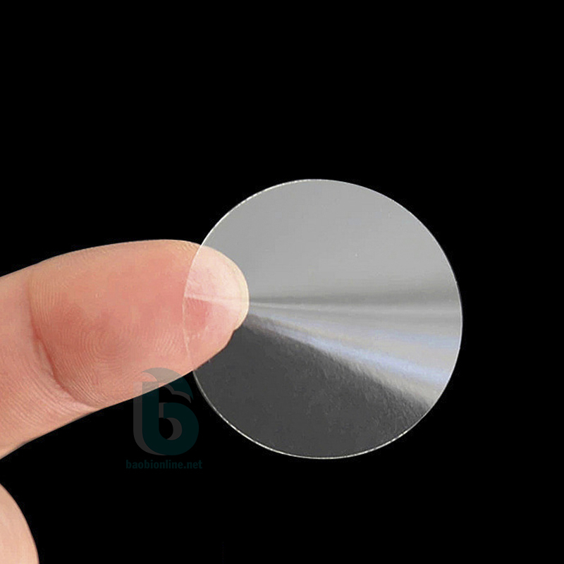 TEM DÁN NIÊM PHONG SẢN PHẨM HÌNH TRÒN TRONG SUỐT | TEM DÁN NIÊM PHONG KHÔNG IN NHIỀU KÍCH THƯỚC - BAOBIONLINE
