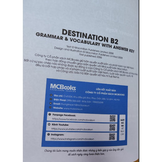 Sách - Destination B2 : Grammar & Vocabulary (tái bản 2023)