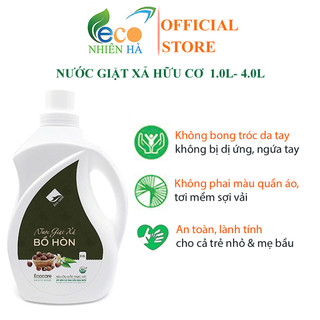 Nước giặt xả ECOCARE tinh dầu bưởi, nước giặt hữu cơ an toàn cho bé, không hại da tay