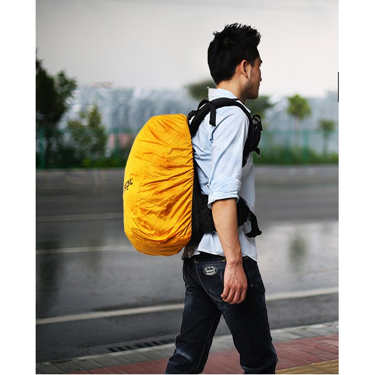 Túi áo mưa trùm balo chống nước phụ kiện du lịch dã ngoại dành cho balo dưới 30L siêu bền chống thấm tuyệt đối