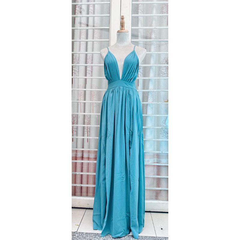 Đầm maxi OneTheLand voan chiffon sexy
