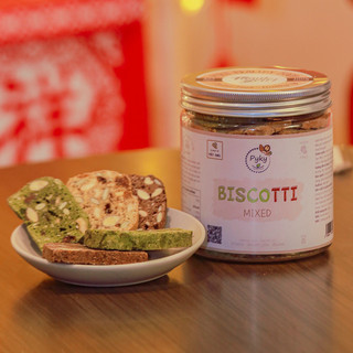 Bánh Biscotti ăn kiêng [SIÊU HẠT CAO CẤP] không đường | Bánh ăn kiêng giảm cân Pyky 250g