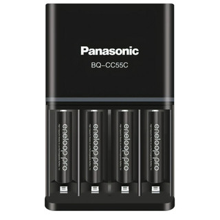 Pin sạc AAA Eneloop Pro 900mAh và Sạc Panasonic AA AAA Pro CC55 (Hàng chính hãng - Made in Japan)