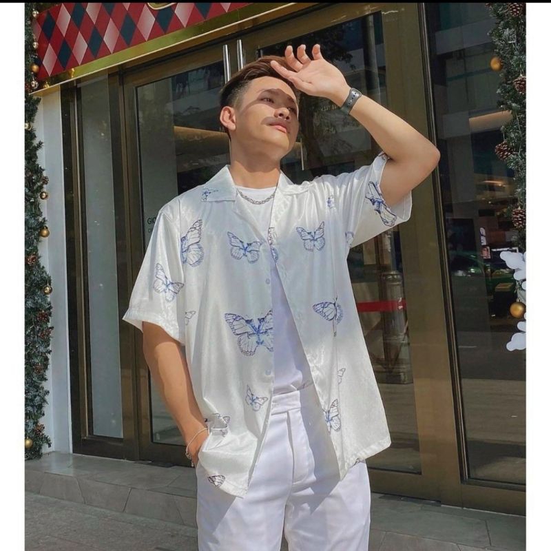 Áo sơ mi Dirycoin chất liệu vải lụa mềm mại, thoáng mát phong cách trẻ trung.