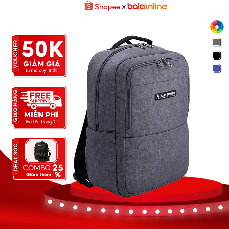 Balo Laptop Simplecarry Schuler 14 Inch Đi Học Đi Làm Đi Chơi Ngăn Đựng Rộng Rãi