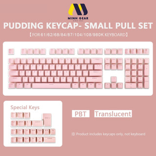 Bộ Keycap Pudding 129 Phím Xuyên Led dành cho bàn phím cơ